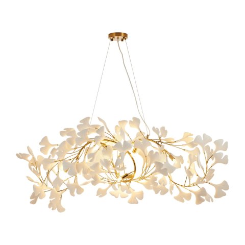 Lampa wisząca BOTANIKA WAVE złoto biała 125 cm Lampa wisząca BOTANIKA WAVE złoto biała 125 cm