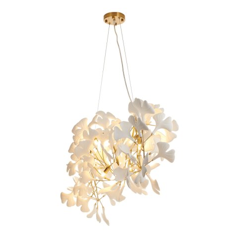 Lampa wisząca BOTANIKA WAVE złoto biała 125 cm Lampa wisząca BOTANIKA WAVE złoto biała 125 cm