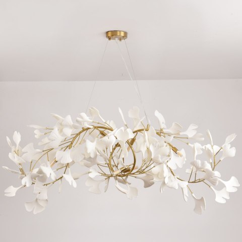 Lampa wisząca BOTANIKA WAVE złoto biała 125 cm Lampa wisząca BOTANIKA WAVE złoto biała 125 cm