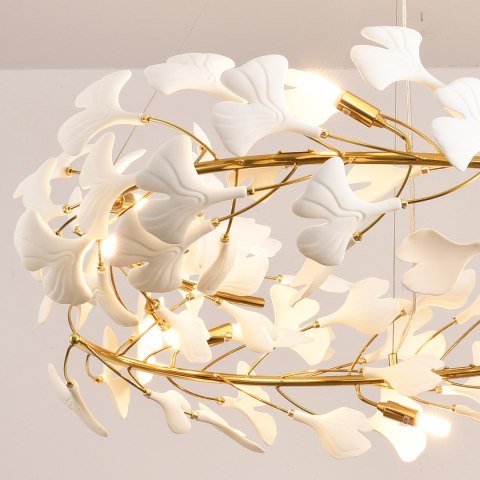 Lampa wisząca BOTANIKA złoto biała 100 cm Lampa wisząca BOTANIKA złoto biała 100 cm