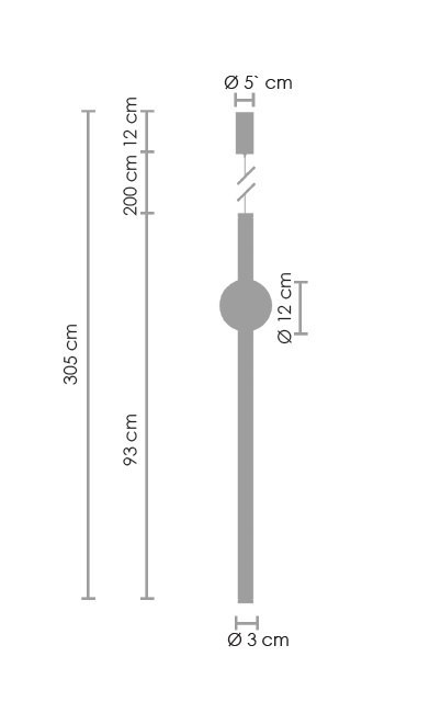 Lampa wisząca O-LINE LED 93 cm czarna Lampa wisząca O-LINE LED 93 cm czarna