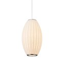 Lampa wisząca SILK BARREL biała 50 cm