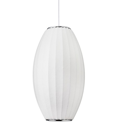 Lampa wisząca SILK BARREL biała 60 cm Lampa wisząca SILK BARREL biała 60 cm