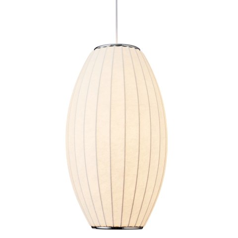 Lampa wisząca SILK BARREL biała 60 cm Lampa wisząca SILK BARREL biała 60 cm