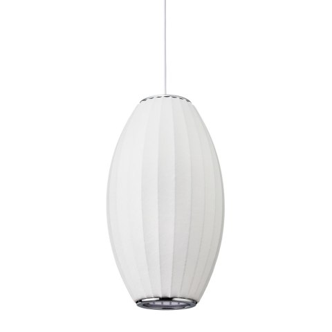 Lampa wisząca SILK BARREL biała 60 cm Lampa wisząca SILK BARREL biała 60 cm
