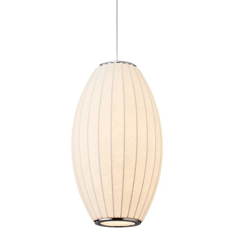 Lampa wisząca SILK BARREL biała 60 cm Lampa wisząca SILK BARREL biała 60 cm