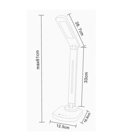 1601 LAMPA BIURKOWA CZARNA/BLACK 1601 LAMPA BIURKOWA CZARNA/BLACK