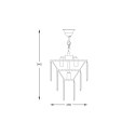 17106/3+1-CHR AMEDEO LAMPA WISZĄCA CHROM/CHROME