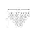 18365L PARDO LAMPA SUFITOWA CHROME