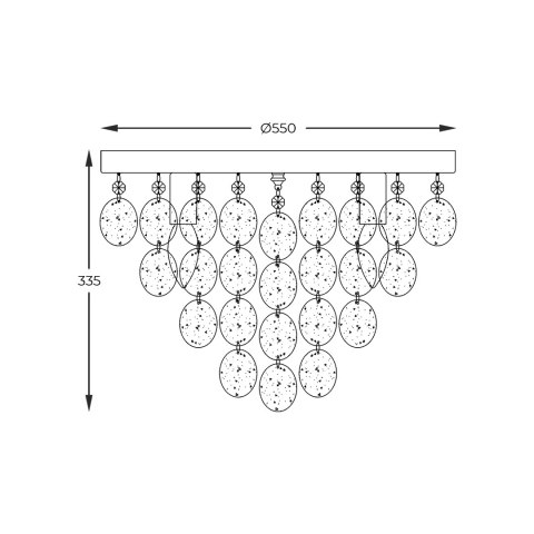 18366 PARDO LAMPA SUFITOWA CHROME 18366 PARDO LAMPA SUFITOWA CHROME