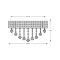 19027-L CAPRI LAMPA SUFITOWA CHROME