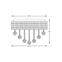 19027-M CAPRI LAMPA SUFITOWA CHROME