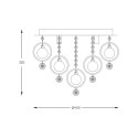 19031-M GRESSA LAMPA SUFITOWA CHROME