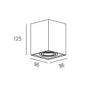 89200-WH QUADRO SL 1 UP SPOT BIAŁY/WHITE