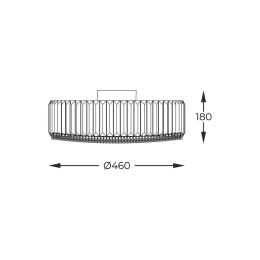 C0360-05B-F4AC PRINCE LAMPA SUFITOWA