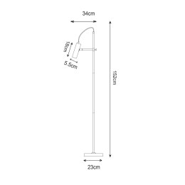 F18014-GU10-BK TENSO LAMPA PODŁOGOWA