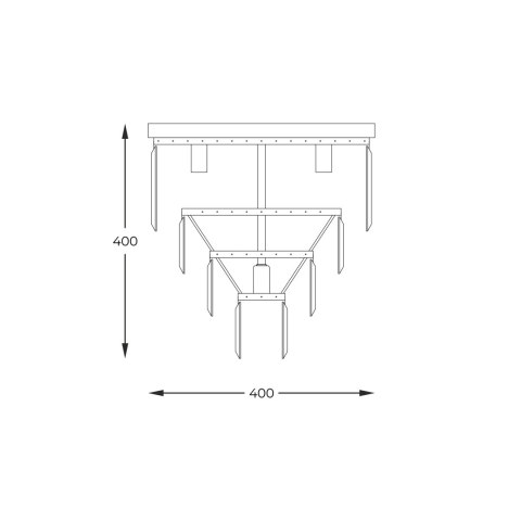 FC17106/4+1-CHR AMEDEO LAMPA SUFITOWA CHROM/CHROME FC17106/4+1-CHR AMEDEO LAMPA SUFITOWA CHROM/CHROME