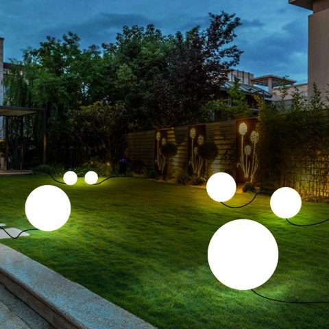 Lampa ogrodowa kula BALL 50 biała 50 cm Lampa ogrodowa kula BALL 50 biała 50 cm