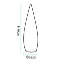 Lampa ogrodowa stojąca duszek GHOST LED RGBW 16 kolorów 80 cm