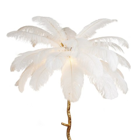 Lampa podłogowa EMU pióra białe 170 cm Lampa podłogowa EMU pióra białe 170 cm
