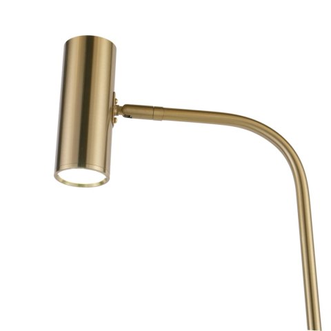 Lampa podłogowa ze stolikiem VINCENT złota 146 cm Lampa podłogowa ze stolikiem VINCENT złota 146 cm