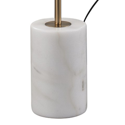 Lampa podłogowa ze stolikiem VINCENT złota 146 cm Lampa podłogowa ze stolikiem VINCENT złota 146 cm