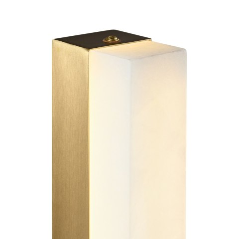 Lampa ścienna BLOCK biały marmur i mosiądz 40 cm Lampa ścienna BLOCK biały marmur i mosiądz 40 cm