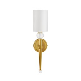 Lampa ścienna DAMA złota 52 cm