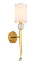 Lampa ścienna DAMA złota 52 cm