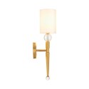 Lampa ścienna DAMA złota 52 cm