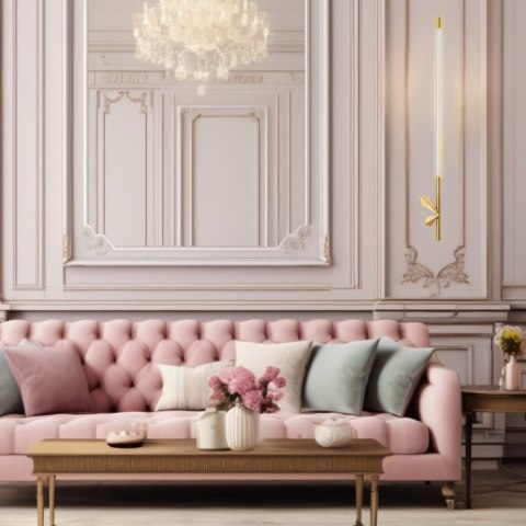Lampa ścienna FLORENCE LED złota 86 cm Lampa ścienna FLORENCE LED złota 86 cm
