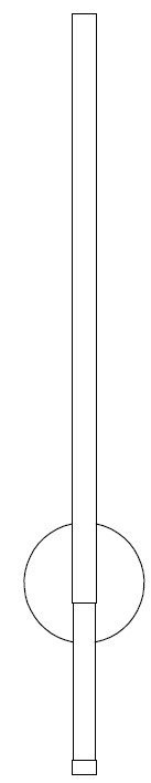 Lampa ścienna FRESCO LED złota 95 cm Lampa ścienna FRESCO LED złota 95 cm