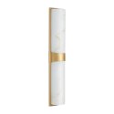 Lampa ścienna MURO LED biały marmur 66 cm