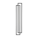 Lampa ścienna SYMMETRY-160 LED czarna 160 cm