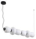 Lampa wisząca BRILLA-6 LED biało-czarna 125 cm