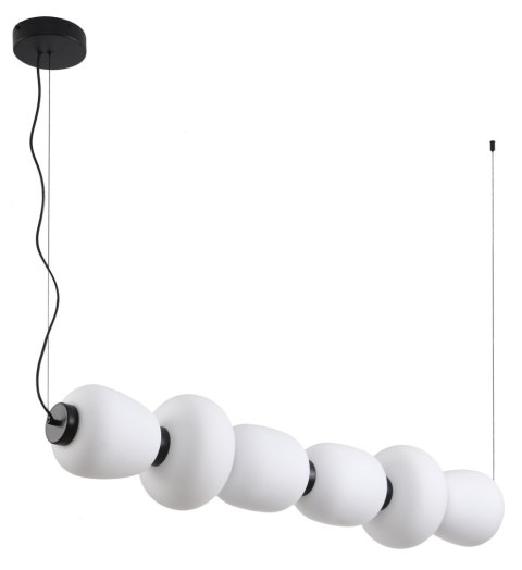 Lampa wisząca BRILLA-6 LED biało-czarna 125 cm Lampa wisząca BRILLA-6 LED biało-czarna 125 cm