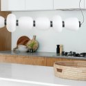 Lampa wisząca BRILLA-6 LED biało-czarna 125 cm