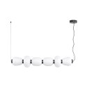 Lampa wisząca BRILLA-6 LED biało-czarna 125 cm