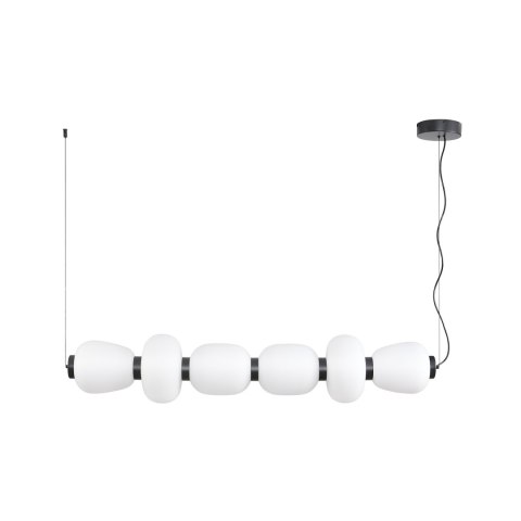 Lampa wisząca BRILLA-6 LED biało-czarna 125 cm Lampa wisząca BRILLA-6 LED biało-czarna 125 cm