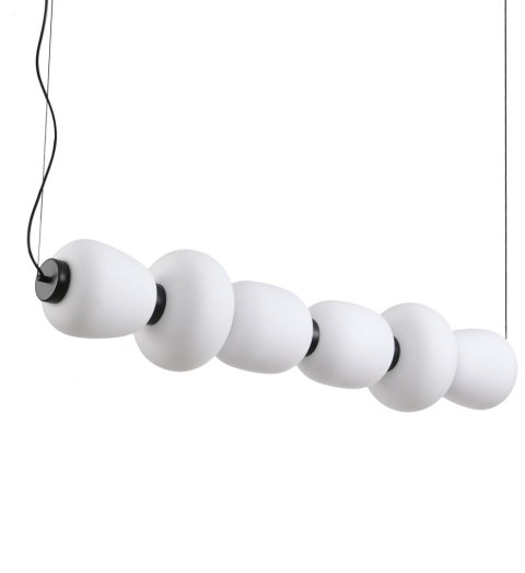 Lampa wisząca BRILLA-6 LED biało-czarna 125 cm Lampa wisząca BRILLA-6 LED biało-czarna 125 cm