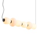 Lampa wisząca BRILLA-6 LED biało-czarna 125 cm