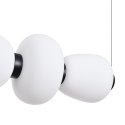 Lampa wisząca BRILLA-6 LED biało-czarna 125 cm