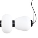 Lampa wisząca BRILLA-6 LED biało-czarna 125 cm