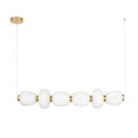Lampa wisząca BRILLA-6 LED biało-złota 125 cm