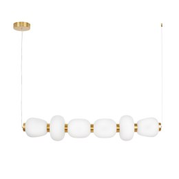 Lampa wisząca BRILLA-6 LED biało-złota 125 cm
