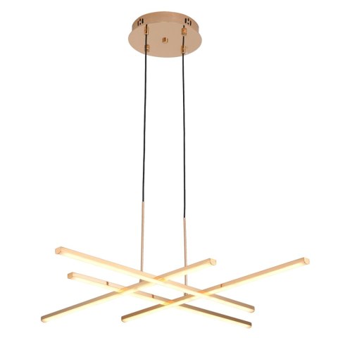 Lampa wisząca CRISS CROSS LED złota 78 cm Lampa wisząca CRISS CROSS LED złota 78 cm