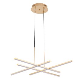 Lampa wisząca CRISS CROSS LED złota 78 cm