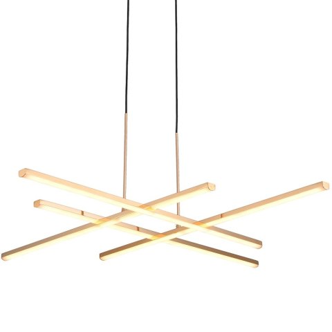 Lampa wisząca CRISS CROSS LED złota 78 cm Lampa wisząca CRISS CROSS LED złota 78 cm