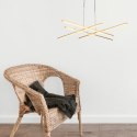 Lampa wisząca CRISS CROSS LED złota 78 cm