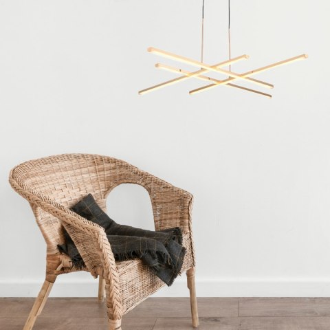 Lampa wisząca CRISS CROSS LED złota 78 cm Lampa wisząca CRISS CROSS LED złota 78 cm